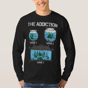 Camiseta Aquário Engraçado Aquarista Vício Peixe Keepin