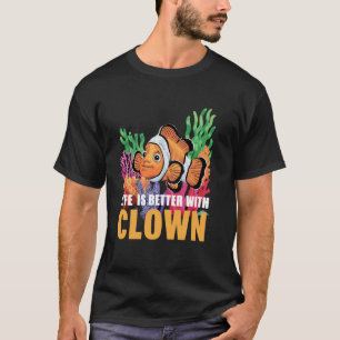 Camiseta Aquário Engraçado Peixe Palhaço Para Homens Mulher