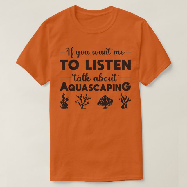 Camiseta Aquário Fala Sobre Aquascapim De Peixes Aquarista (Frente do Design)