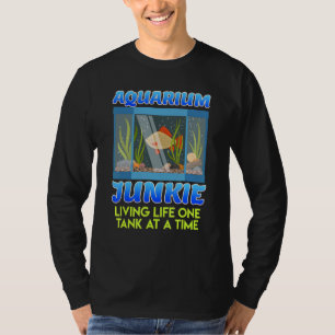 Camiseta Aquário Junkie Vivendo A Vida Um Tanque Por Vez
