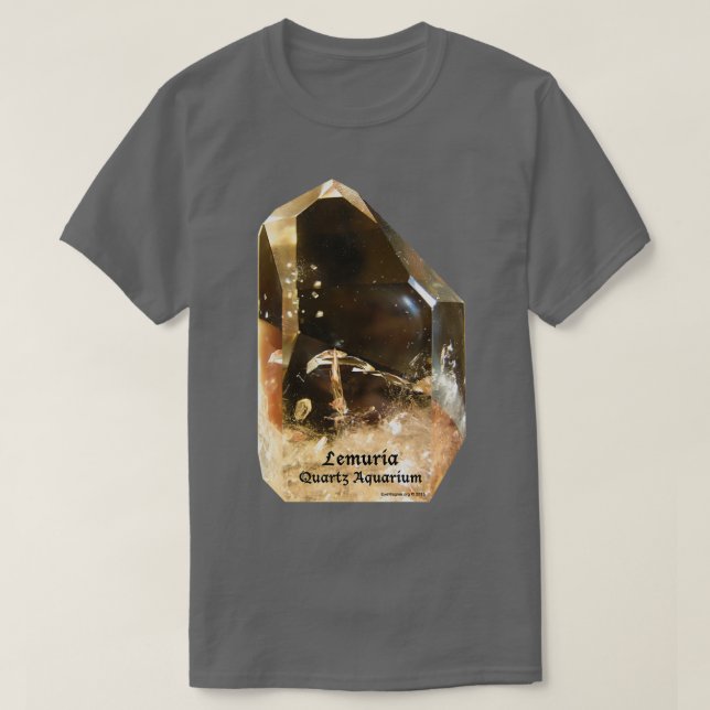 Camiseta Aquário Lemuria Quartz (Frente do Design)