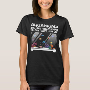 Camiseta Aquário Para Homens Miúdos Peixes Tanque 1