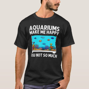 Camiseta Aquário Para Homens Mulheres Tanque de Peixes Gu