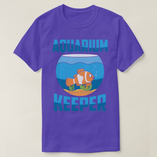 Camiseta Aquário Peixe de Aquário de Aquário 4 (Frente do Design)