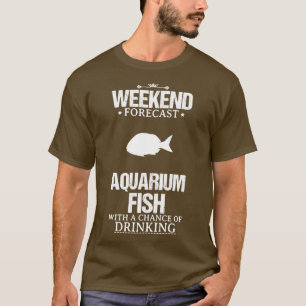 Camiseta Aquário Peixe Engraçado Design Para Presente