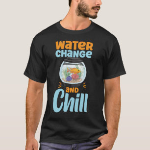 Camiseta Aquário Peixe Que Conserva A Mudança De Água E Pei