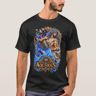 Camiseta Aquário Zodíaco Portador de Água – Astrologia Cele