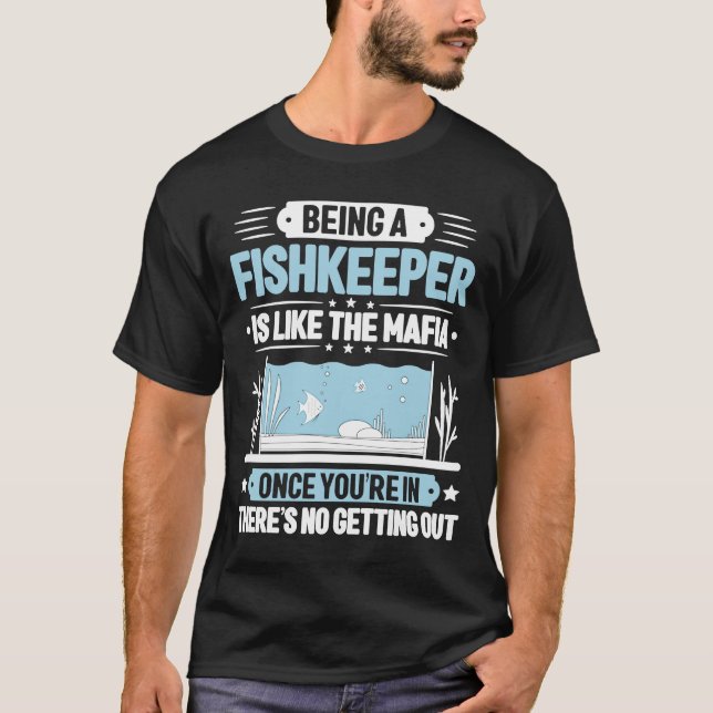 Camiseta Aquarismo Como A Máfia Aquário Aquarista Aqu (Frente)