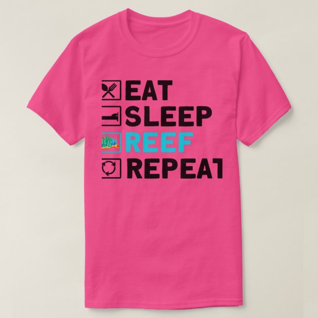 Camiseta Aquarista 1: Recife do Peixe a Dormir (Frente do Design)