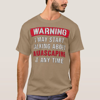 Camiseta Aquarista Aviso Aquascapim Aquário Aquário Aquário