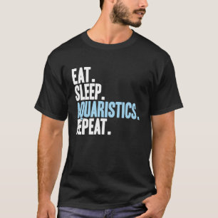 Camiseta Aquarista Comer Dormir Aquarismo Aquário Aquarista