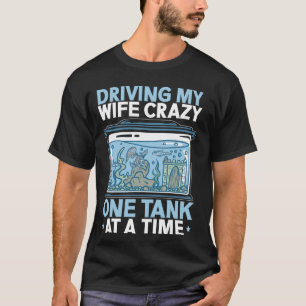 Camiseta Aquarista Hobbyista de Aquário Tanque de Peixes Cu