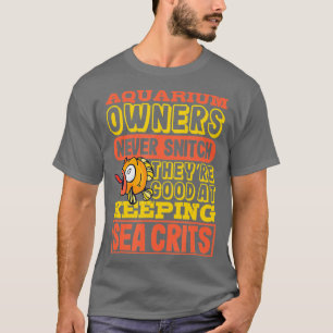 Camiseta Aquaristas mantêm o SEA CRTS Fischor de Peixes