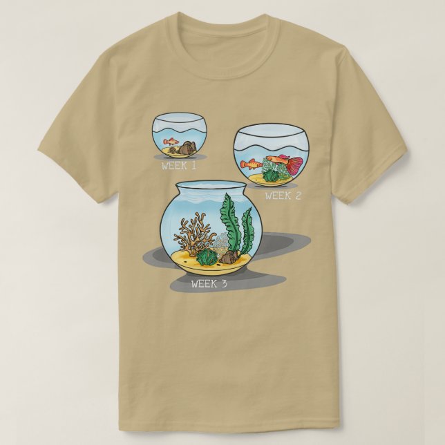 Camiseta Aquarium Aquaristik Fische Liebhaber Geschenkidee (Frente do Design)