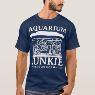 Camiseta Aquarium Junkie Fish Mantendo Presente Aquarista