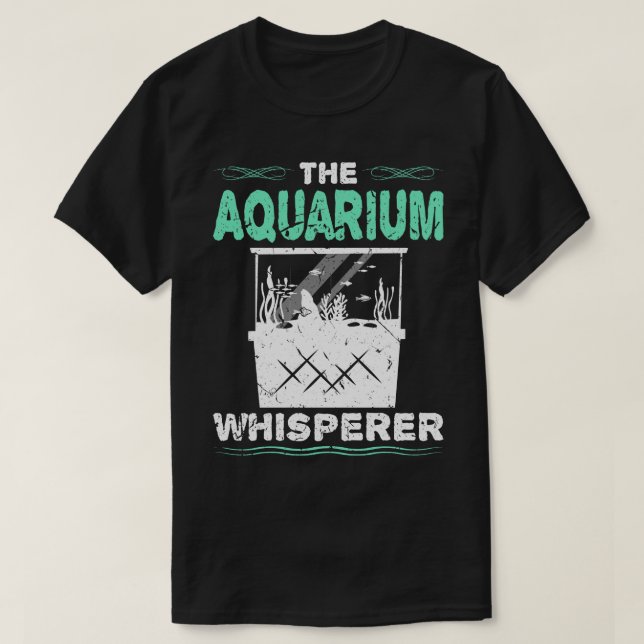 Camiseta Aquarium Whisperer Fishkeeper Water Change (Frente do Design)