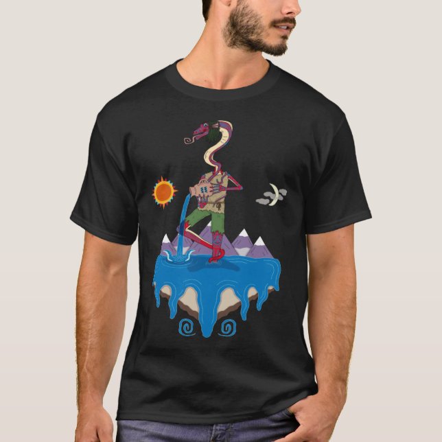 Camiseta Aquarius Astrology Cosmic Trippy (Frente)