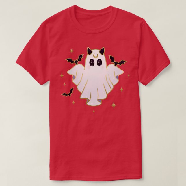 Camiseta Aquarius Bat Ghost (Frente do Design)