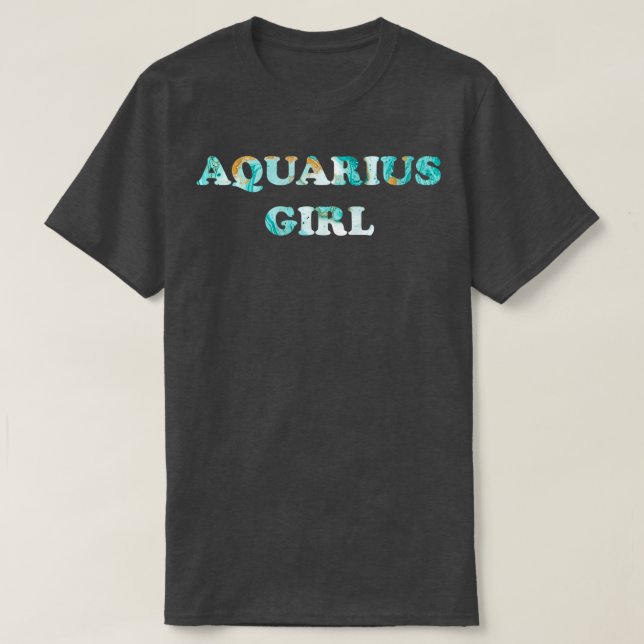 Camiseta Aquarius Girl Classic TSirt (Frente do Design)