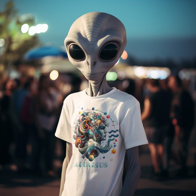 Camiseta Aquarius O Sinal Zodíaco Da Barreira Da Água (Criador carregado)