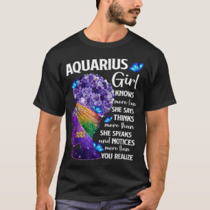 Camiseta Aquarius Queen Sweet Como Doce De Aniversário Para