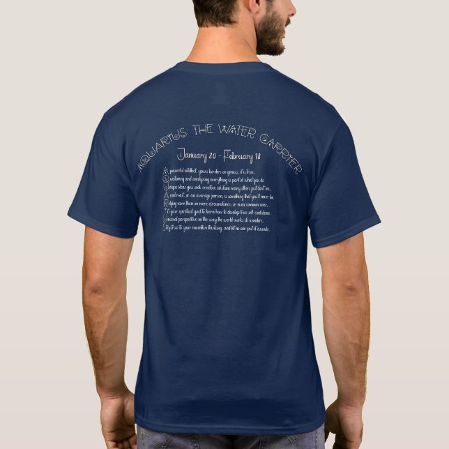 Camiseta Aquarius T-Shirt - Azul Marinho (Verso)