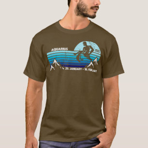 Camiseta Aquarius ZodiacRetro Starry Night 11