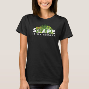 Camiseta Aquascaping Aquaristas Paisagismo É Meu Escape Aqu