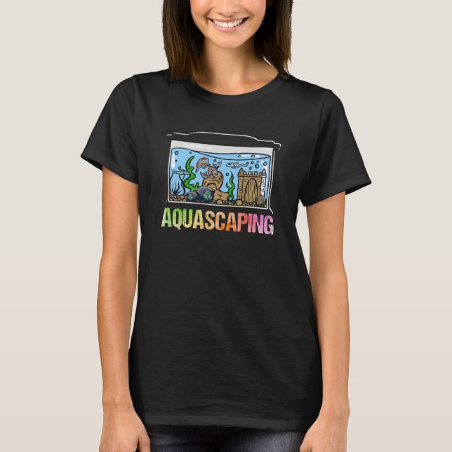 Camiseta Aquascaping Fish Tank Aquarium Fishkee Aquarium (Frente)