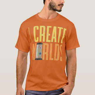 Camiseta Aquascaping I Cria Mundo Proprietário do Aquário