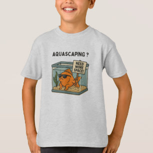 Camiseta Aquascaping Peixes Engraçados – Humor de Aquário