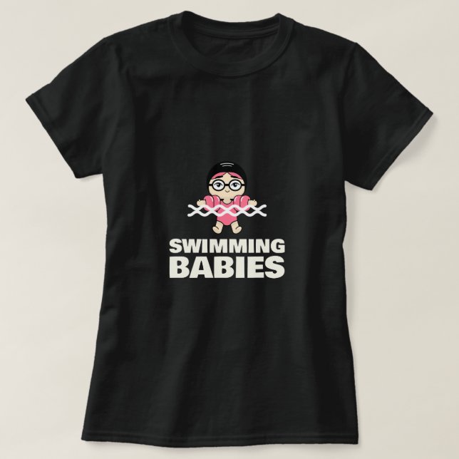 Camiseta Aquatic Center Swimming Lesson Infant Swimming (Frente do Design)