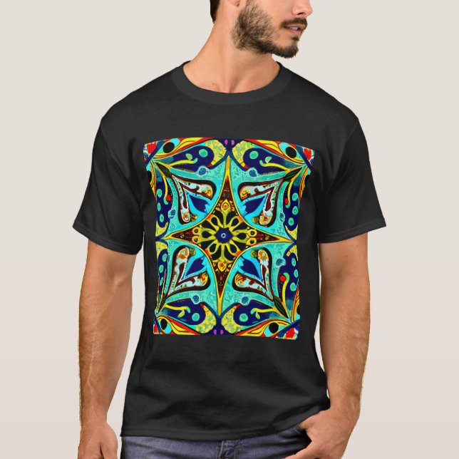 Camiseta Aquatic Mirage Mandala (Frente)