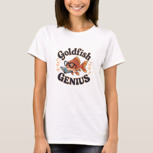 Camiseta Aquáticos de Kawaii: Arte de Peixe Goldpartido