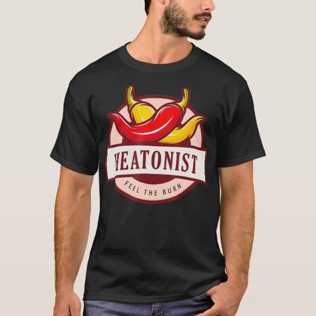 Camiseta Aquatonista Engraçado Molho Quente, Espicante Chil (Frente)