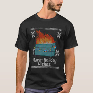 Camiseta Aquecimento Feio Desperta Fogo Idiota