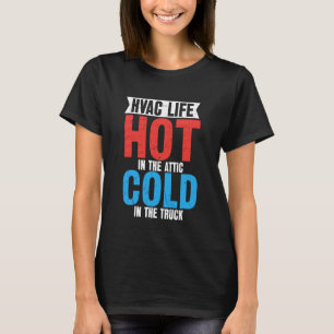 Camiseta Aquecimento, Ventilação e Ar Condicionado Quente n