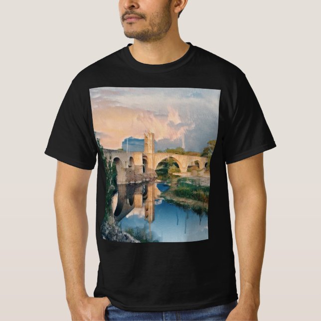 Camiseta Aqueduto Francês - Pont du Gard (Frente)