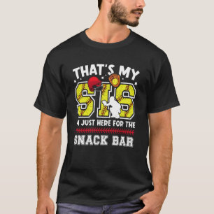 Camiseta Aquela É Minha Irmã Receptora de Softbol Irmão Rec