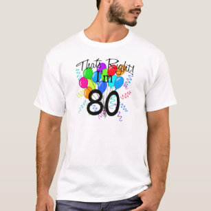 Camiseta Aquele é direito que eu sou 80 - aniversário