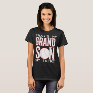Camiseta Aquele é meu t-shirt do basebol do neto para fora