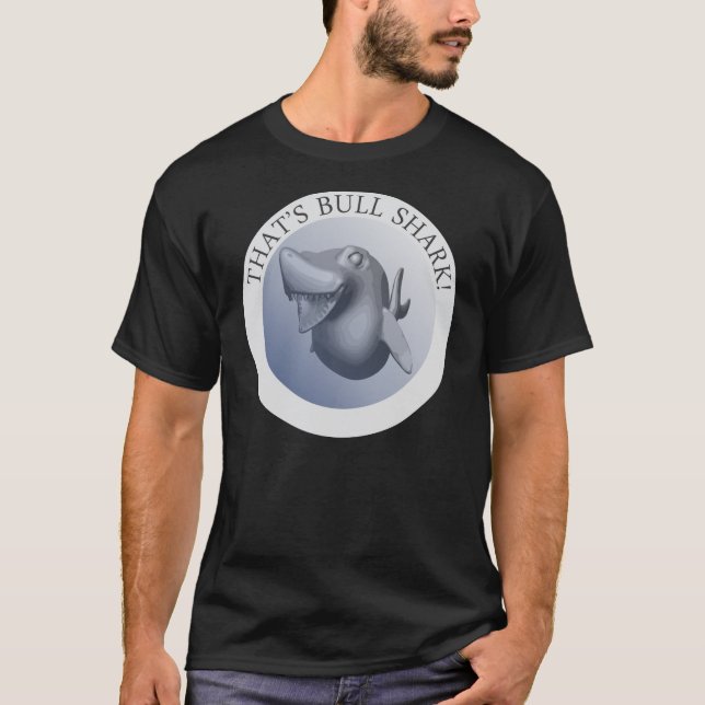 Camiseta Aquele é tubarão de Bull (Frente)