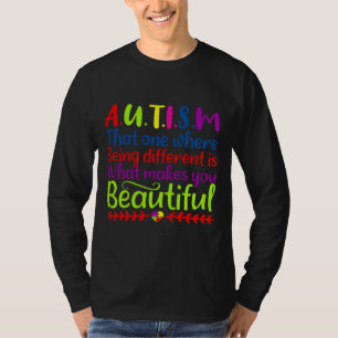 Camiseta Aquele Onde Ser Diferente É A Consciência Do Autis