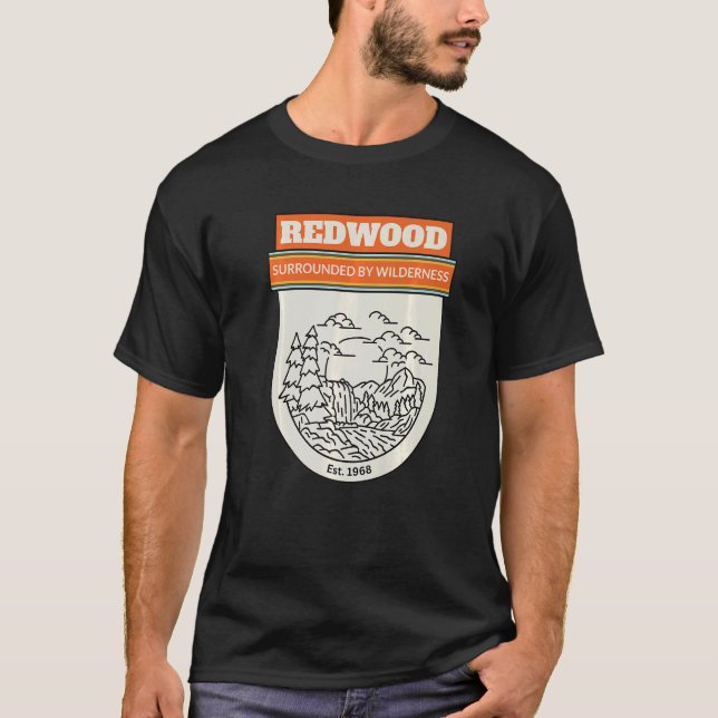 Camiseta Aqueles Enormes Árvores Parque Nacional, Estado Da (Frente)
