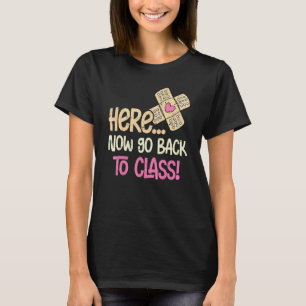 Camiseta Aqui Agora Volte Para A Aula De Enfermagem Enferme