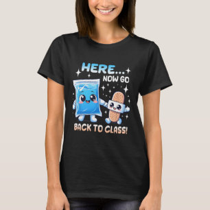Camiseta Aqui Agora Volte Para Enfermeira Escolar Profissio