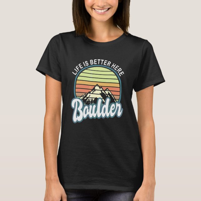 Camiseta Aqui Boulder Colorado (Frente)