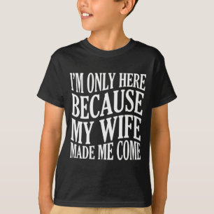 Camiseta Aqui de costas porque a esposa veio