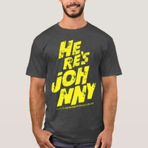 Camiseta Aqui está a música do Johnny dj dança rock legal j