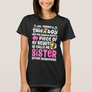 Camiseta Aqui está este B Oy que ele chama de Autismo Ister